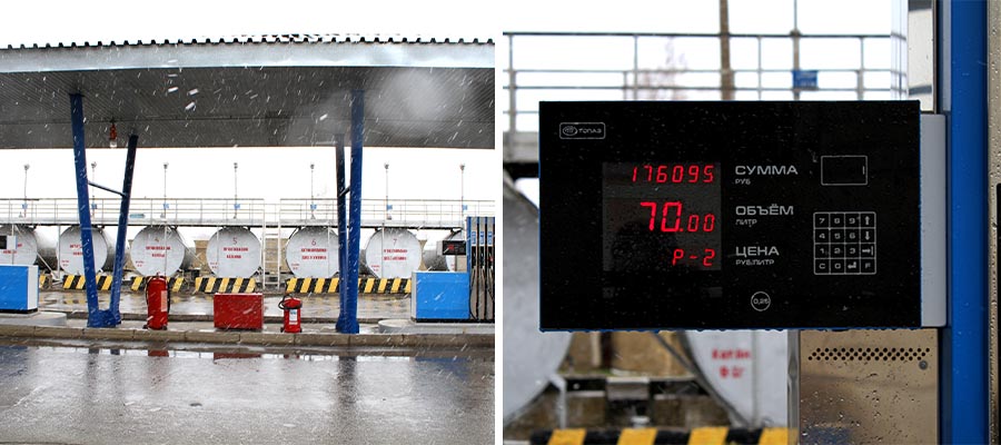 Работы по установке автоматической безоператорной АЗС